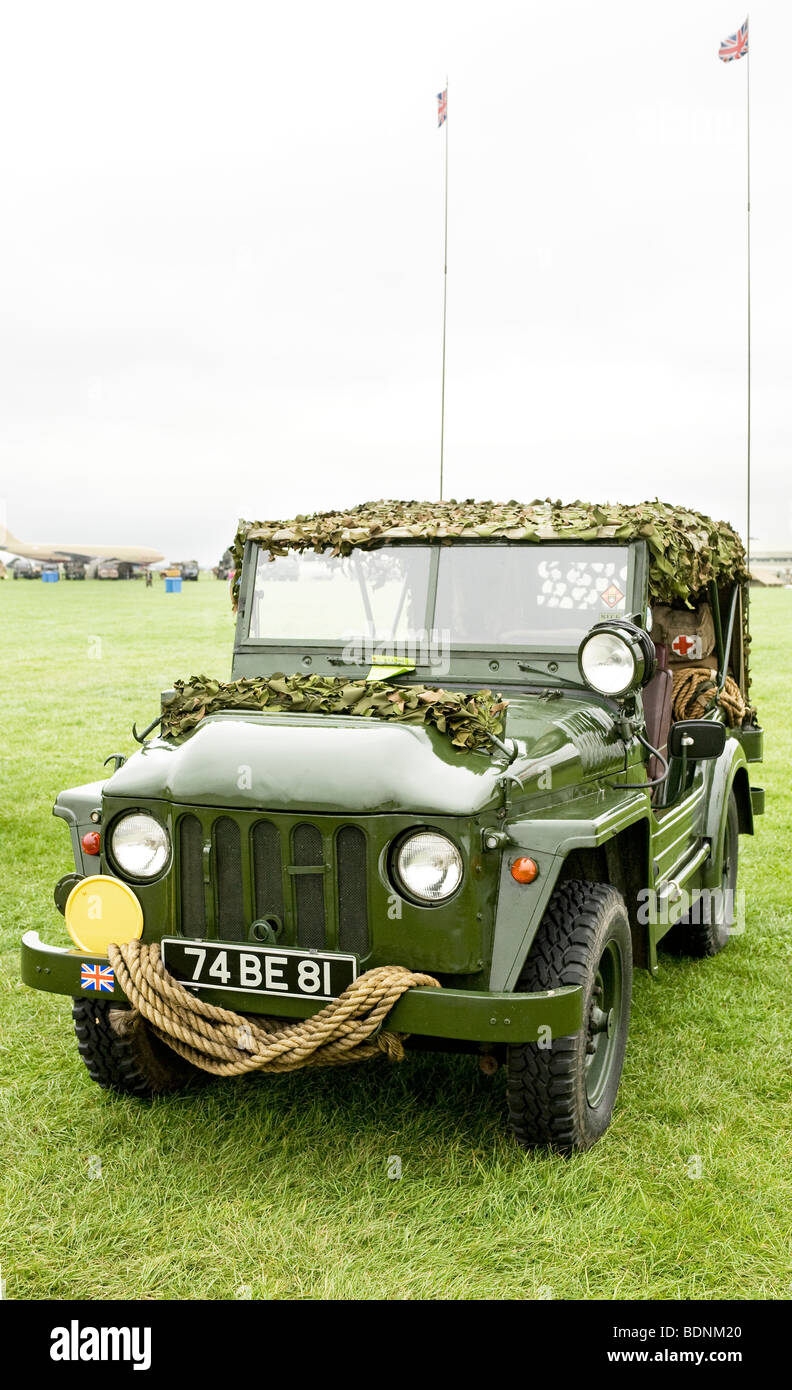 Ein Austin Champ 4WD Militärfahrzeug von britischen Streitkräften verwendet Stockfoto