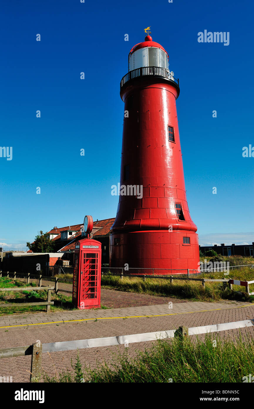 Leuchtturm in IJmuiden Niederlande, Europa Stockfoto