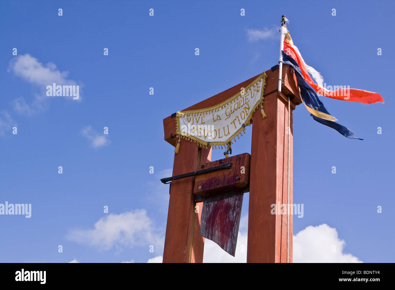 Erfunden von Dr. Joseph Guillotine Guillotine Stockfoto