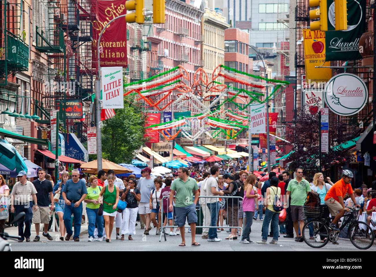 Little Italy in New York City Fest von San Gennaro Stockfoto