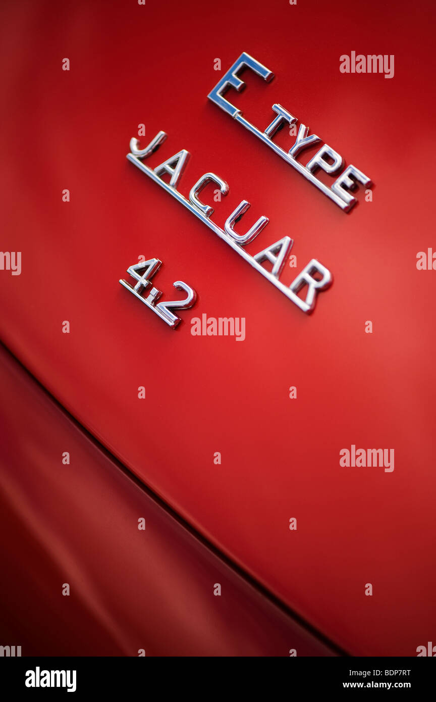 Typ E 4,2 liter Jaguar, Klassische britische Sportwagen Stockfoto
