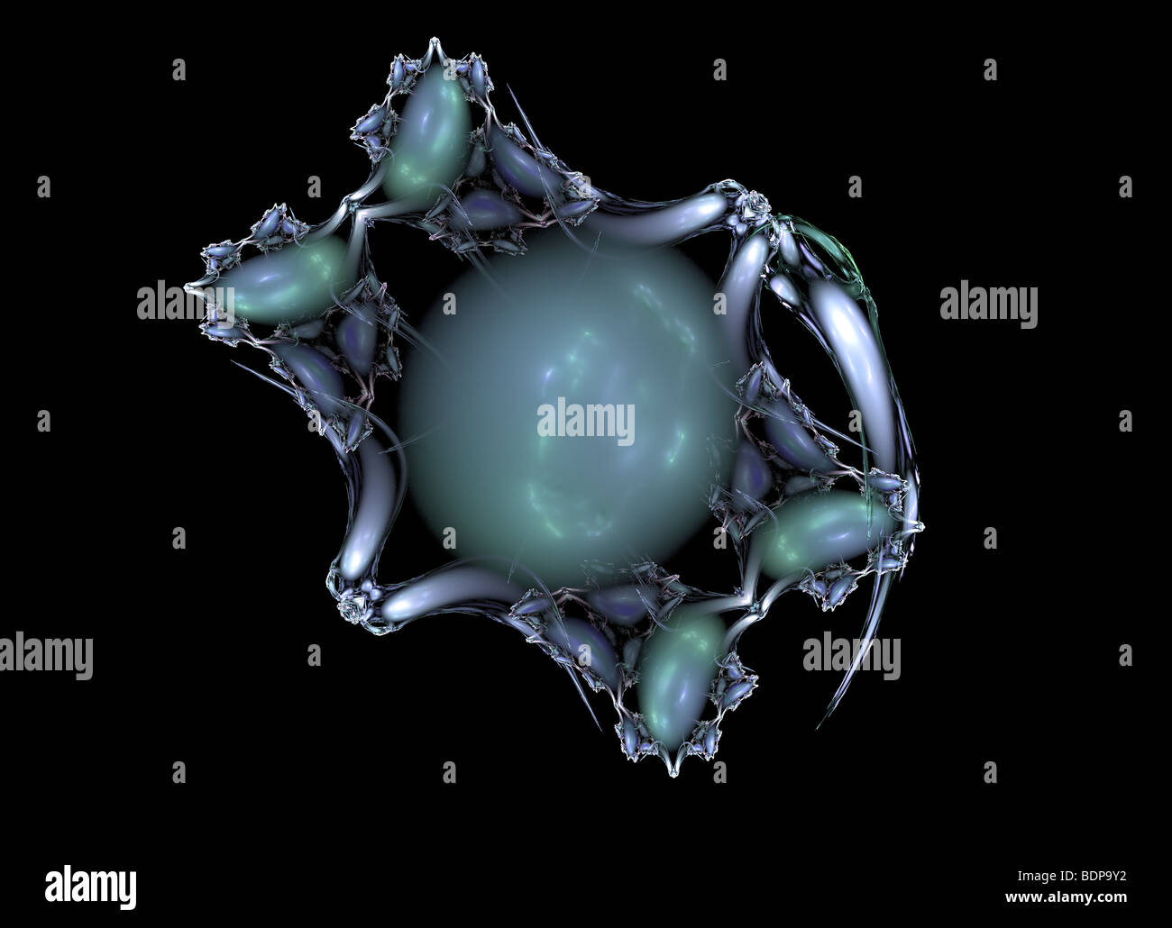 Abstrakte Fraktal Form für design Stockfoto