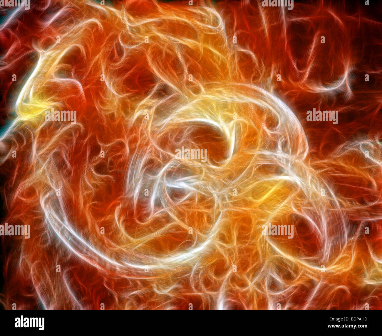 abstrakte Komposition Feuer Stockfoto