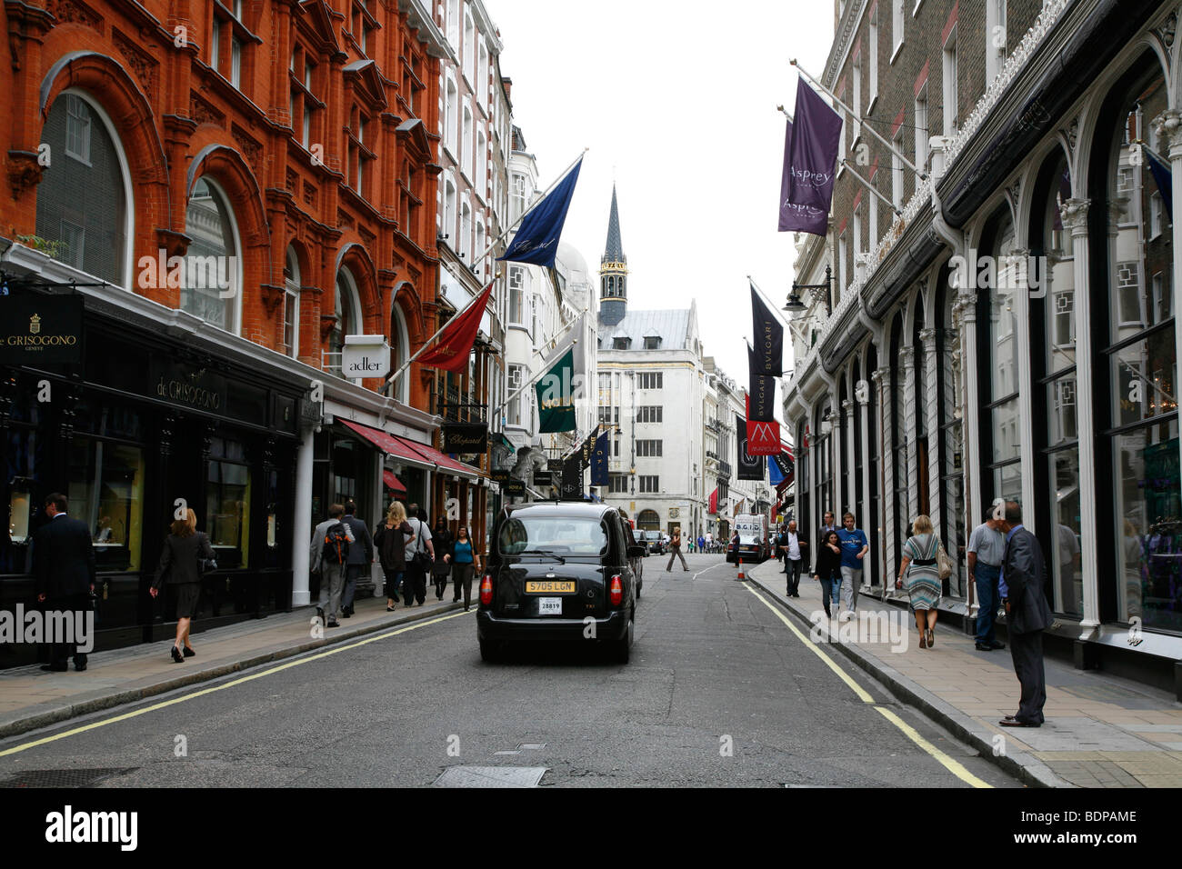 Old Bond Street, Mayfair, London, UK Stockfoto