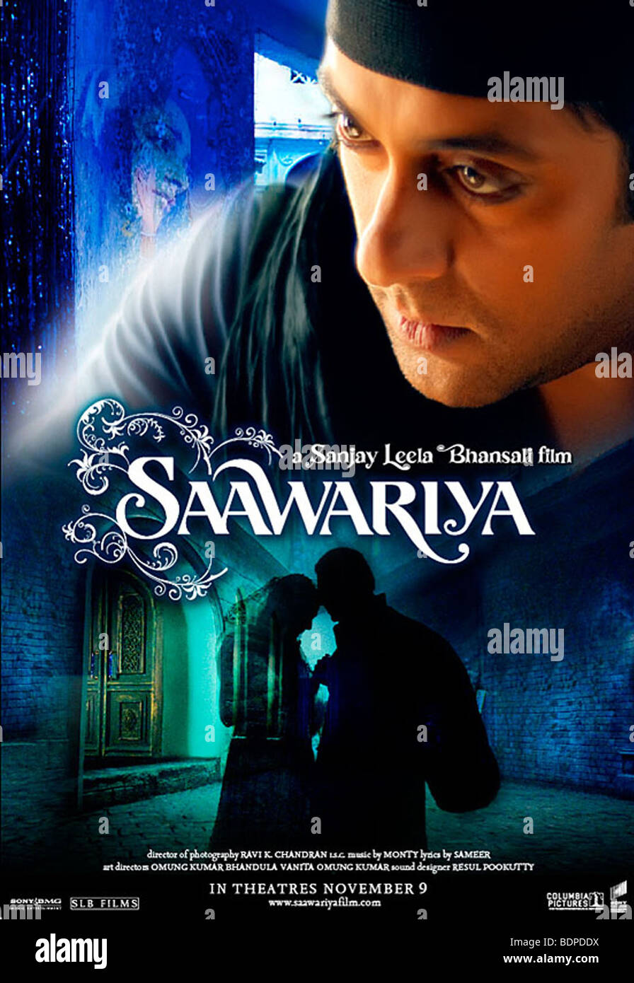 Saawariya Jahr: 2007 Regie: Sanjay Leela Bhansali Salman Khan Filmplakat (USA) basierend auf Fyodor Dostoyevsky Stockfoto