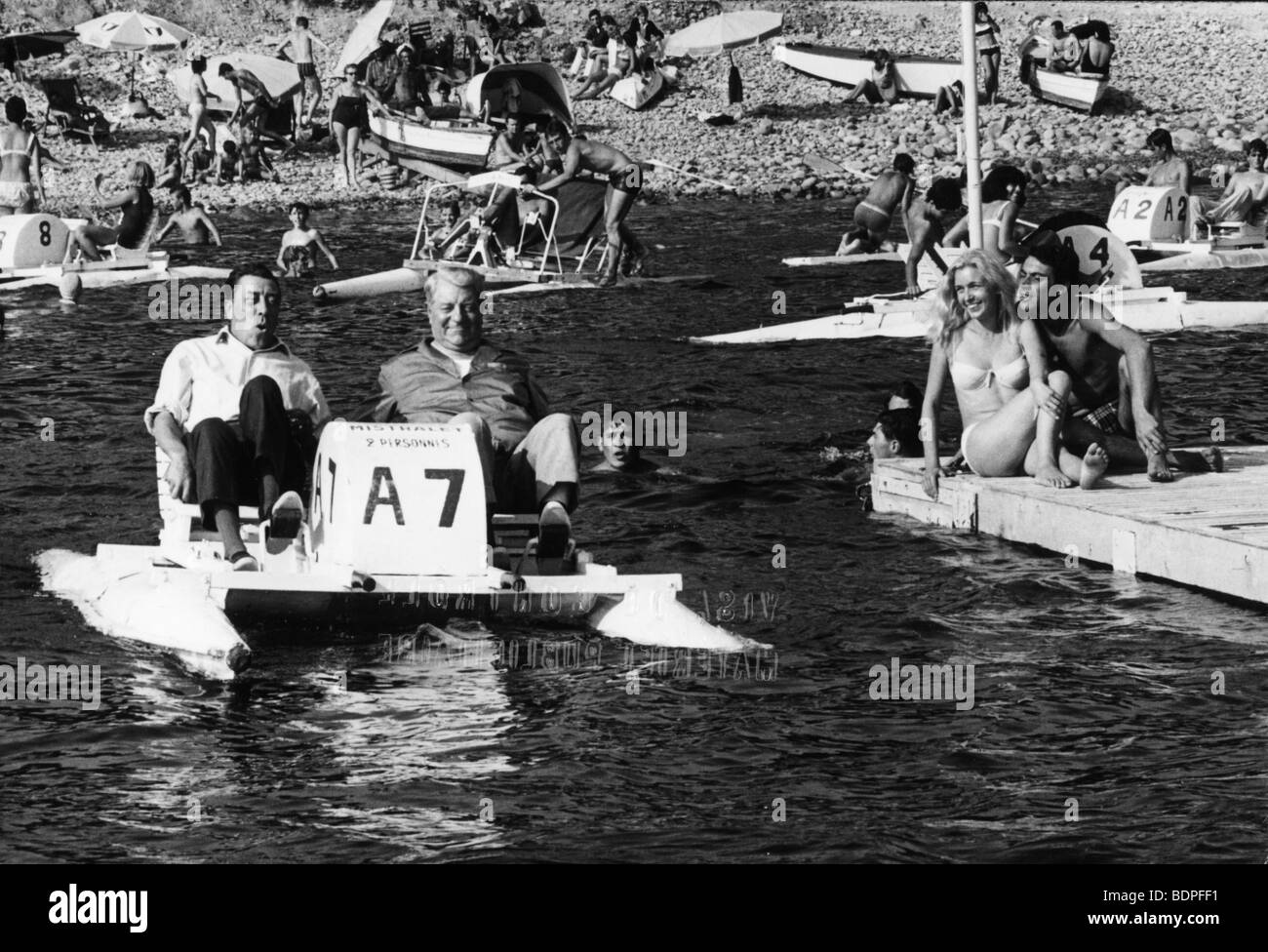 L'Âge Ingrat Jahr: 1964-Regie: Gilles Grangier Jean Gabin, Fernandel, Marie Dubois, Franck Fernandel Stockfoto