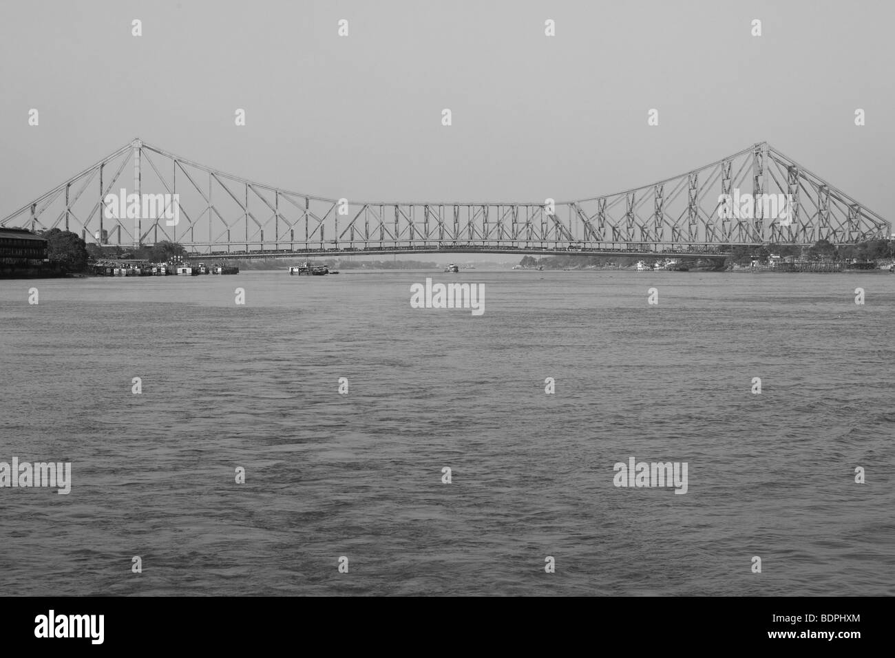Howrah Brücke in Kalkutta Indien Stockfoto