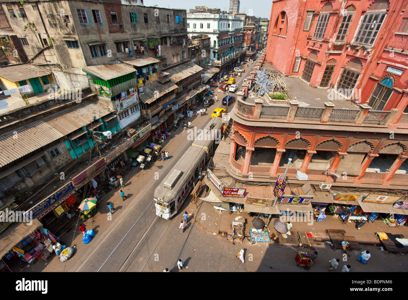 Nakhoda Moschee und muslimischen Viertel in Kalkutta Indien Stockfoto