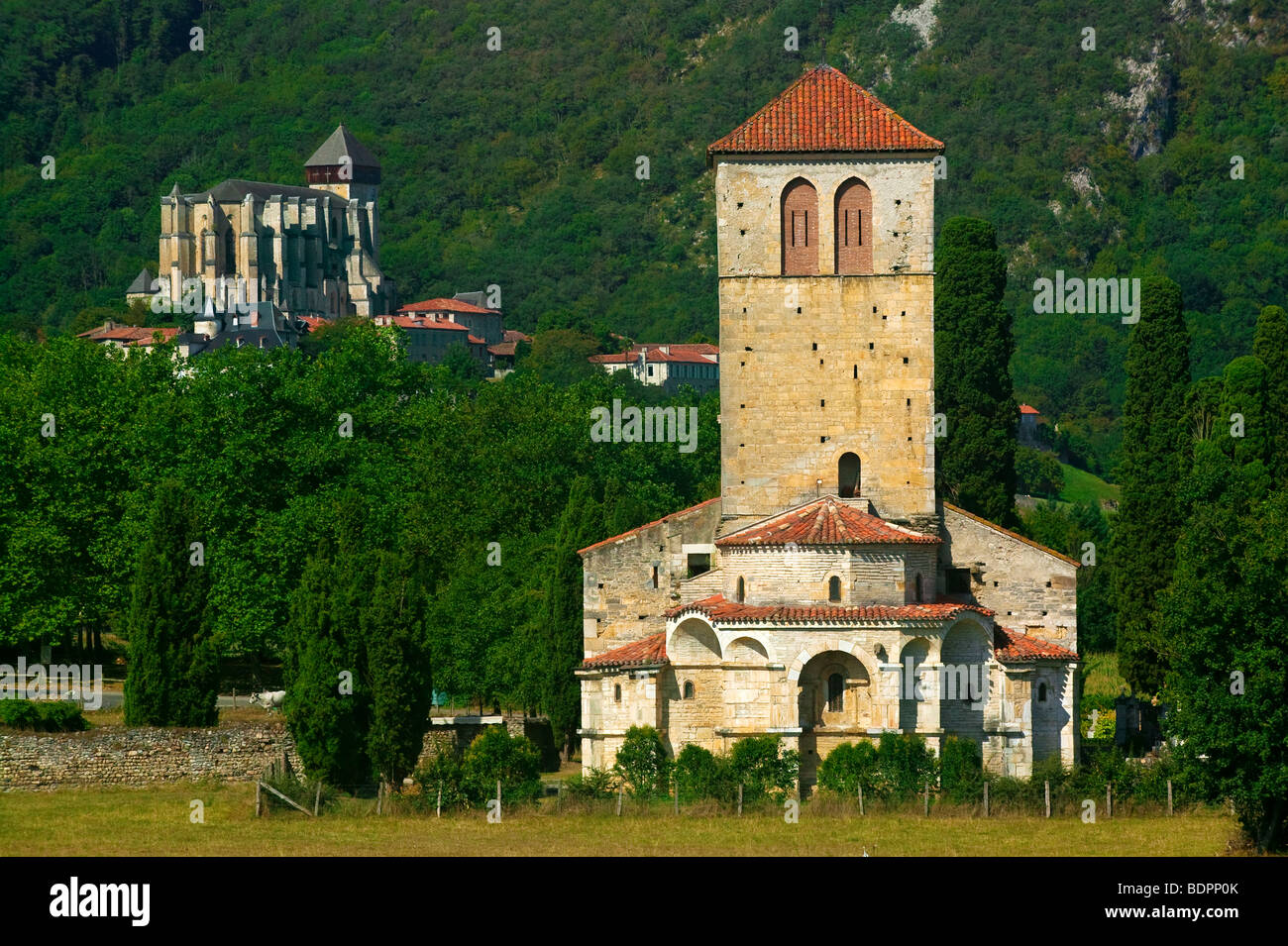 BASILIKA VON VALCABRERE UND SAINT BERTRAND DE COMMINGES, HAUTE GARONNE, COMMINGES, FRANKREICH Stockfoto