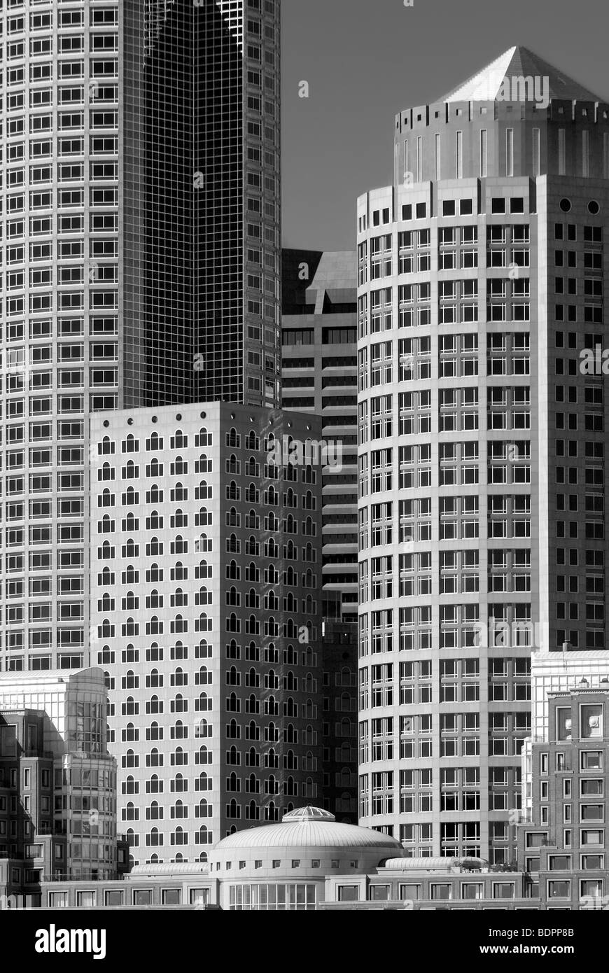 Hochhäuser in Boston Stockfoto