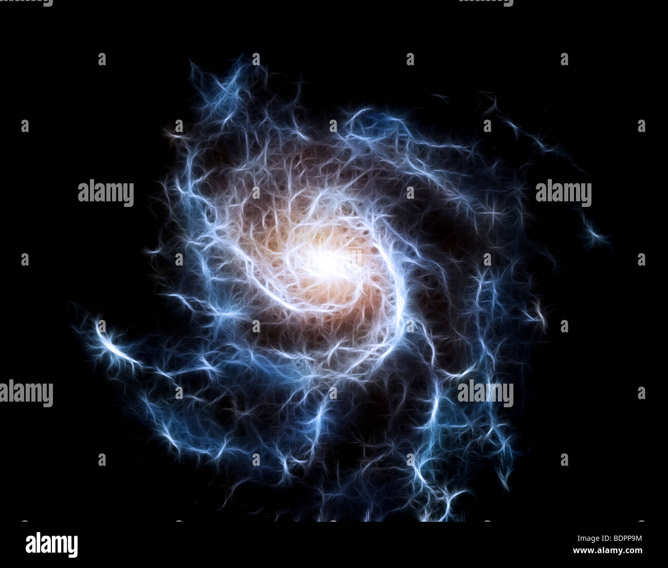 Galaxie im Universum Abbildung Stockfoto