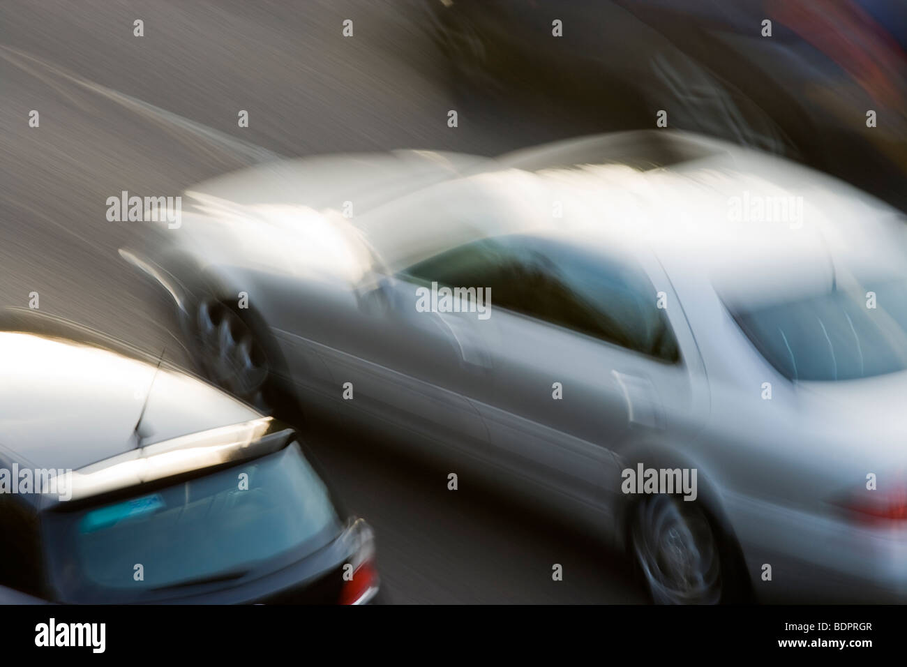 Autos auf der Autobahn. UK Stockfoto