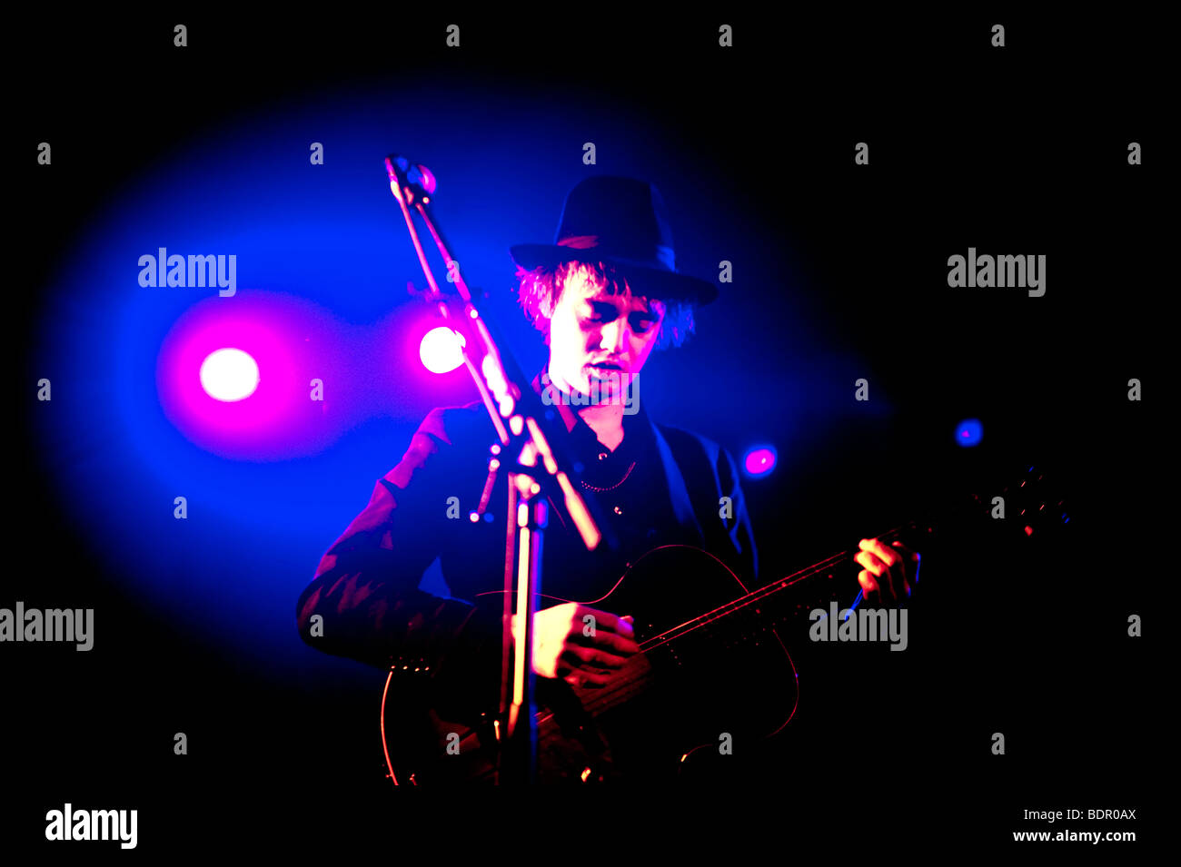Sänger Pete Doherty Stockfoto