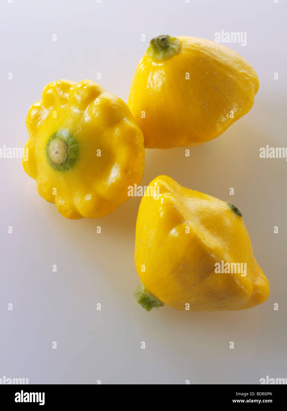 Mini gelb Petit Pan squash Stockfoto