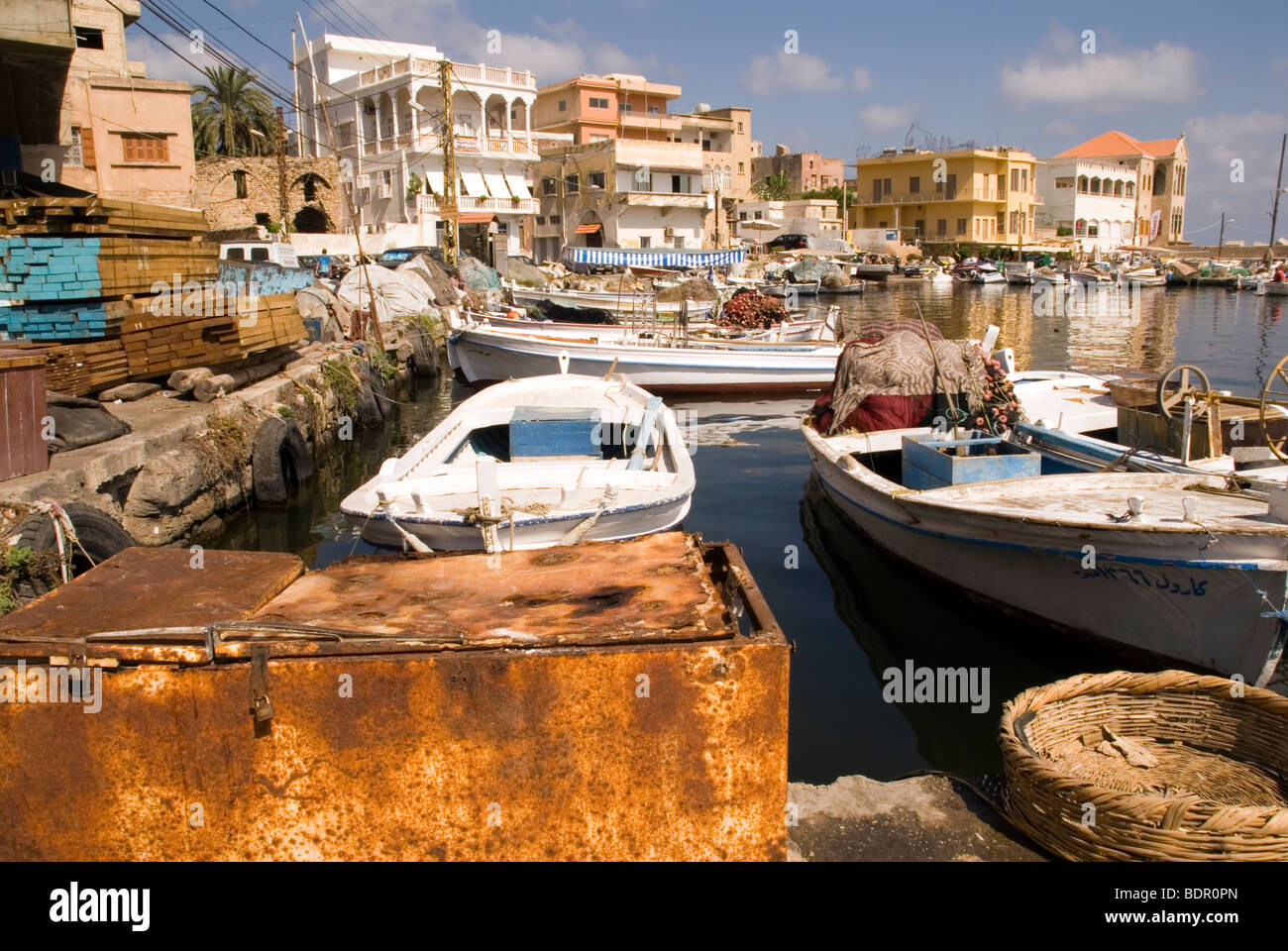 Fischerhafen Tyr Stadt Süd-Libanon Stockfoto