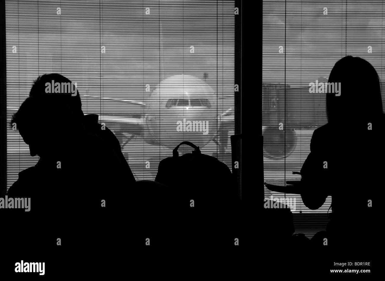 Lounge im Flughafen warten Stockfoto