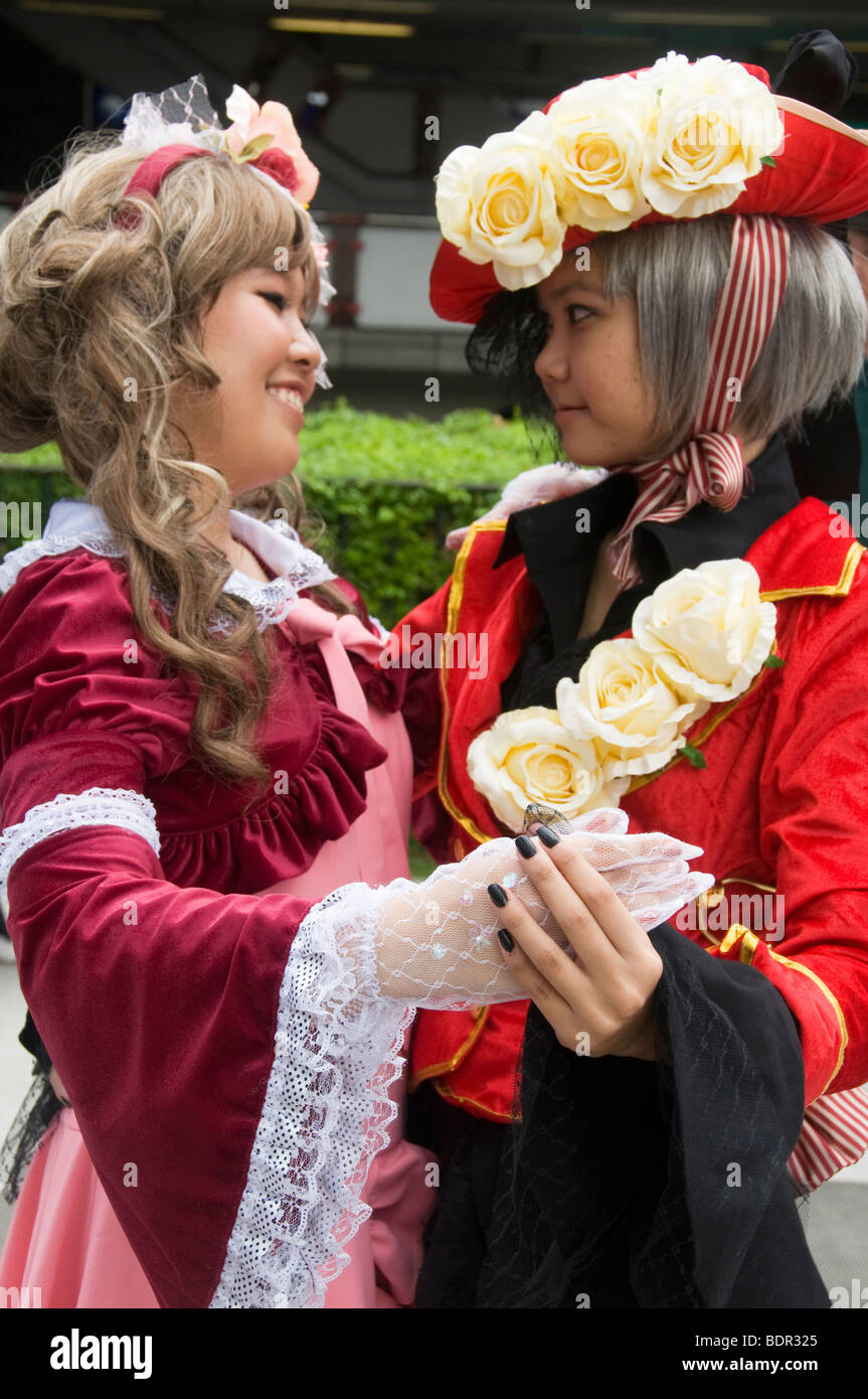 Modelle auf japanische Cosplay Festival in Bangkok Thailand Stockfoto