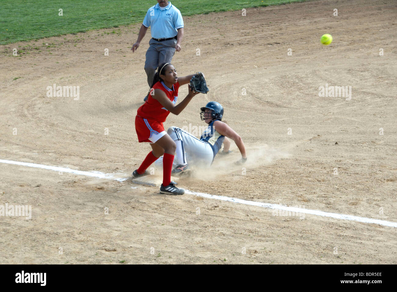 High School Softball Bethesda, Maryland Stockfoto