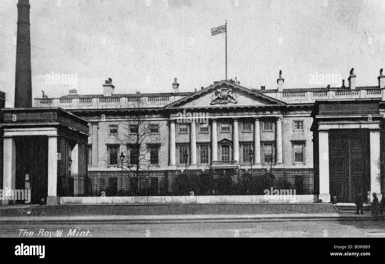 Der Royal Mint, Tower Hill, London, Anfang des 20. Jahrhunderts. Artist: Unbekannt Stockfoto