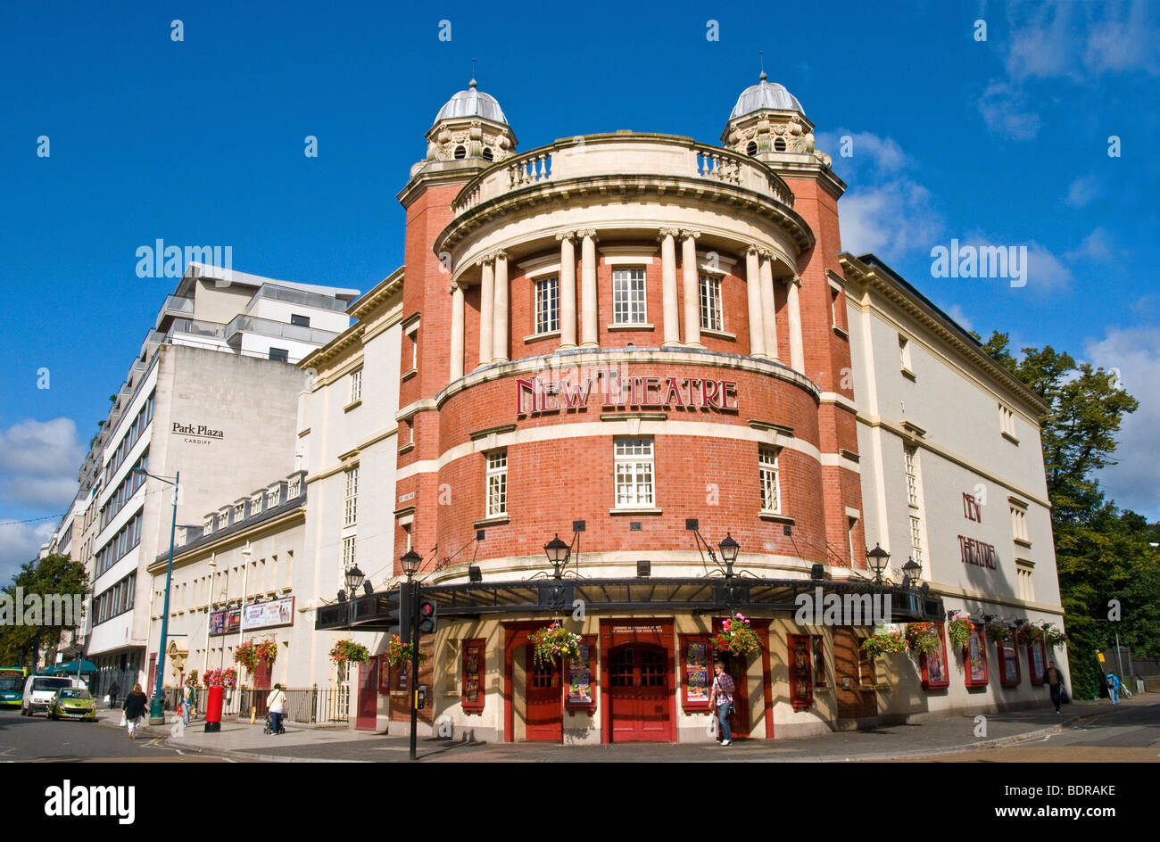 Die neue Theater-Front Park Place Cardiff South Wales Stockfoto