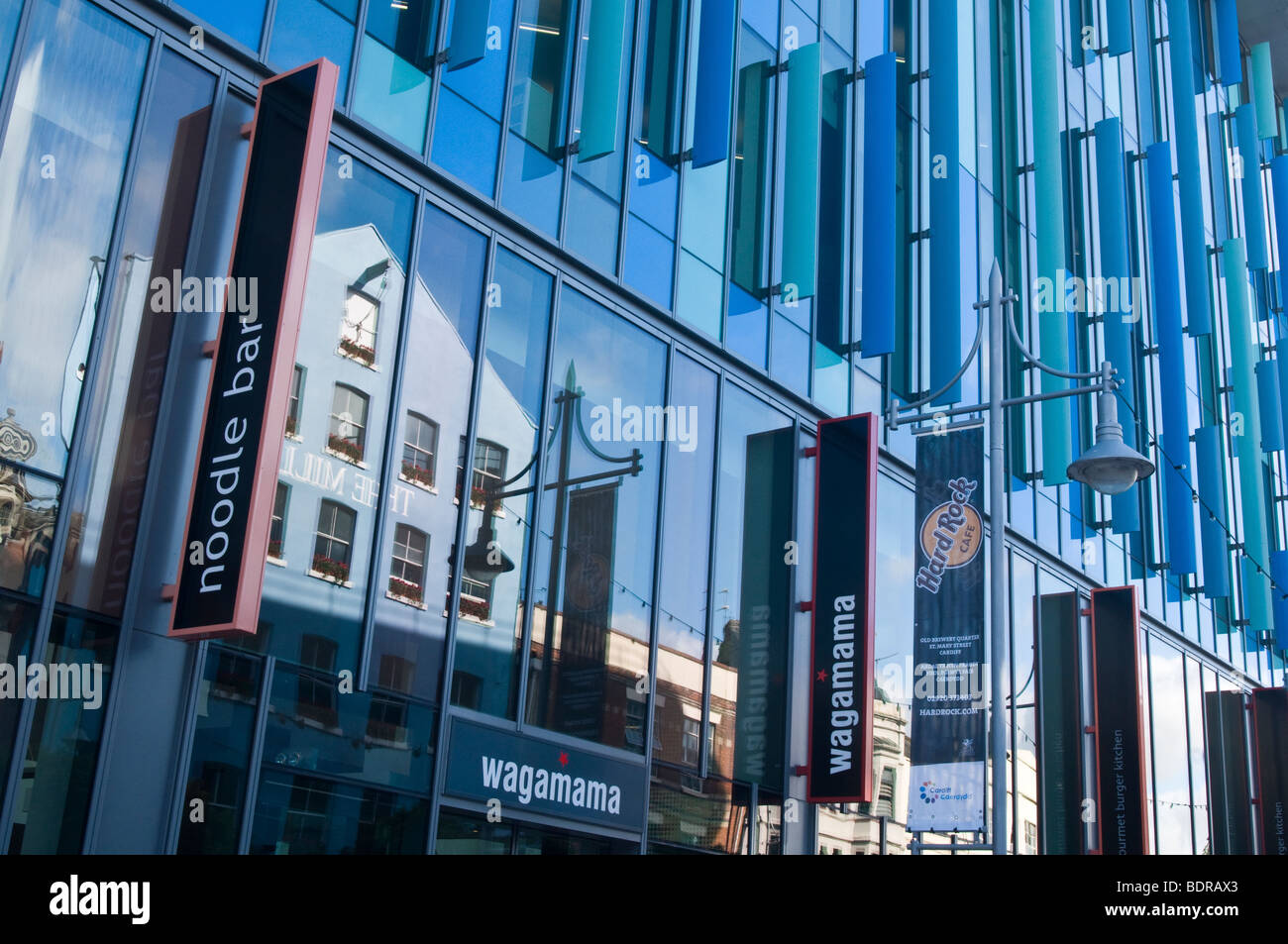 Cardiff neue Bibliothek in St. Davids 2 Entwicklung Cardiff Stockfoto