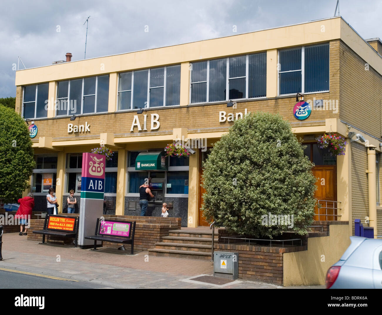 Die AIB-Gebäude in der Stadt von Wicklow County Wicklow Irland Stockfoto