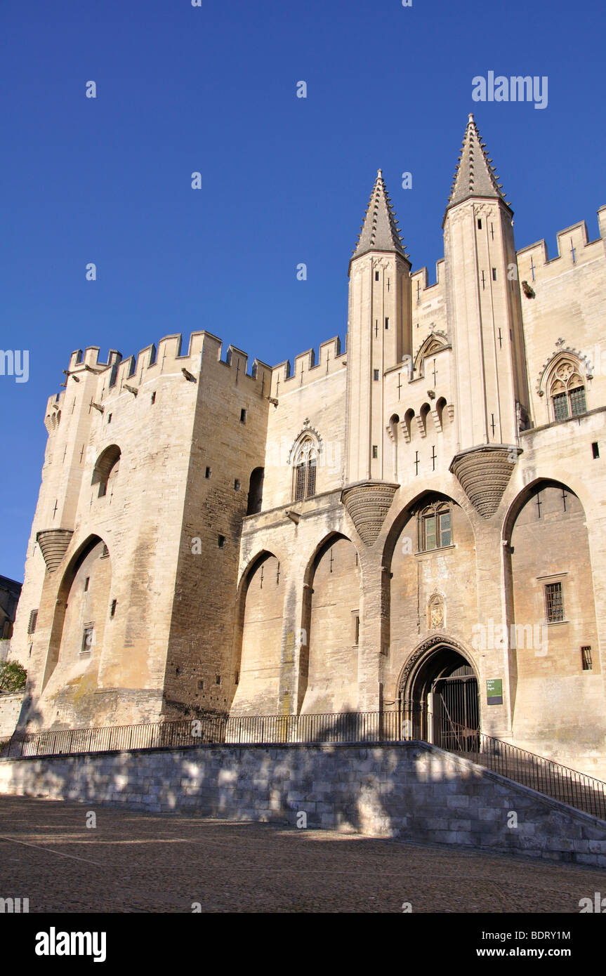 Papstpalast in Avignon, Frankreich Stockfoto