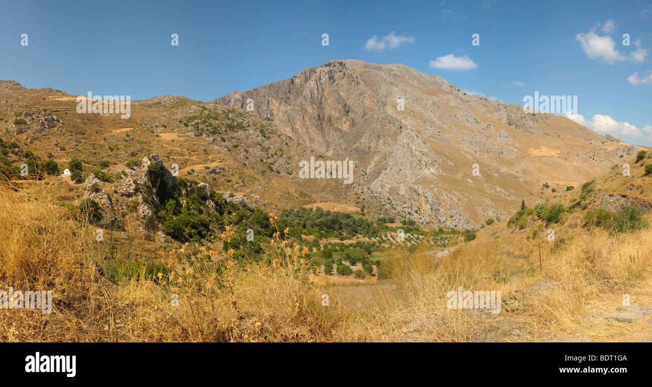 Landschaft in der Umgebung Kotsifoy Schlucht Eingang Crete Stockfoto