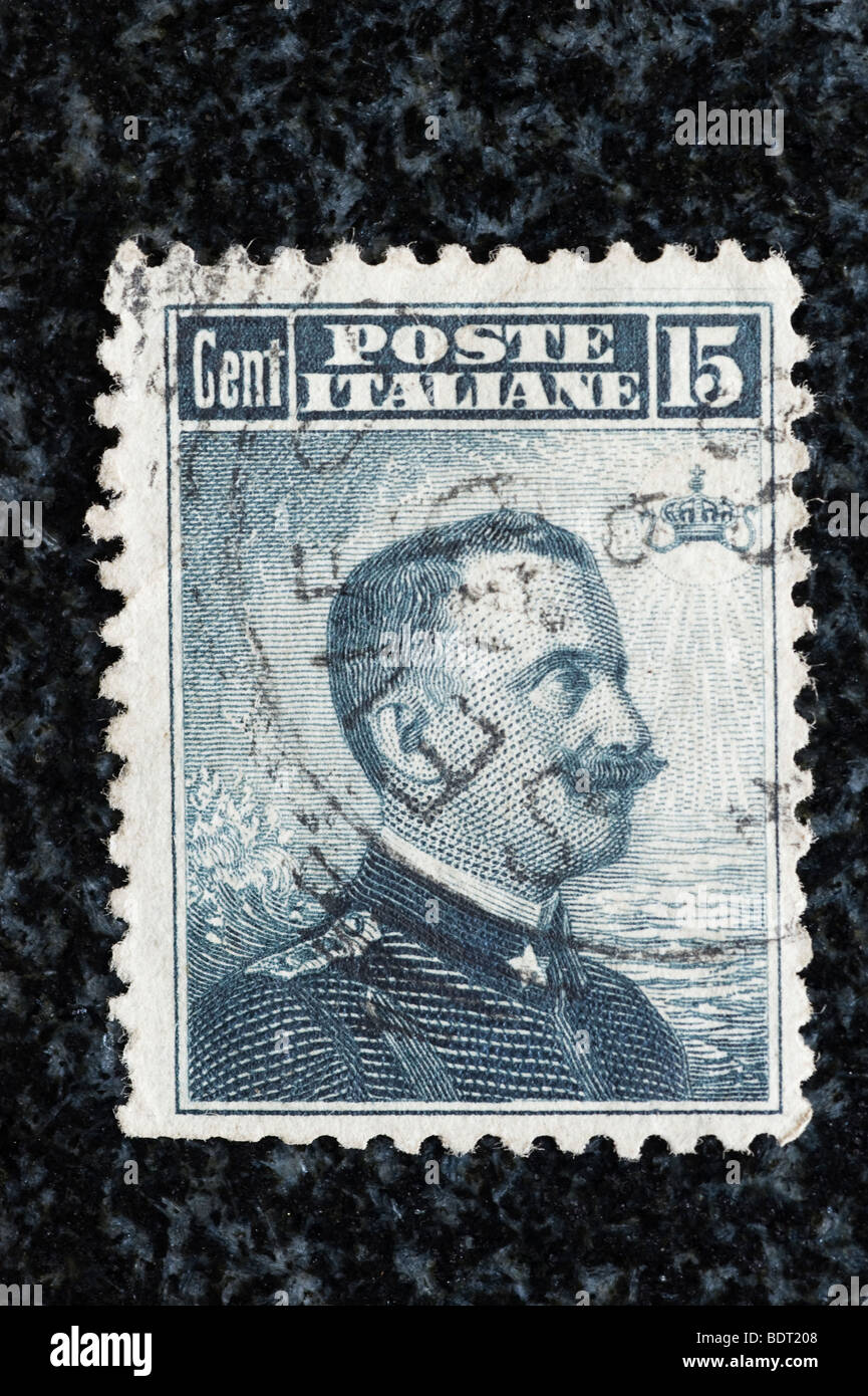 Briefmarke Italien, 15 centesimi Stockfoto