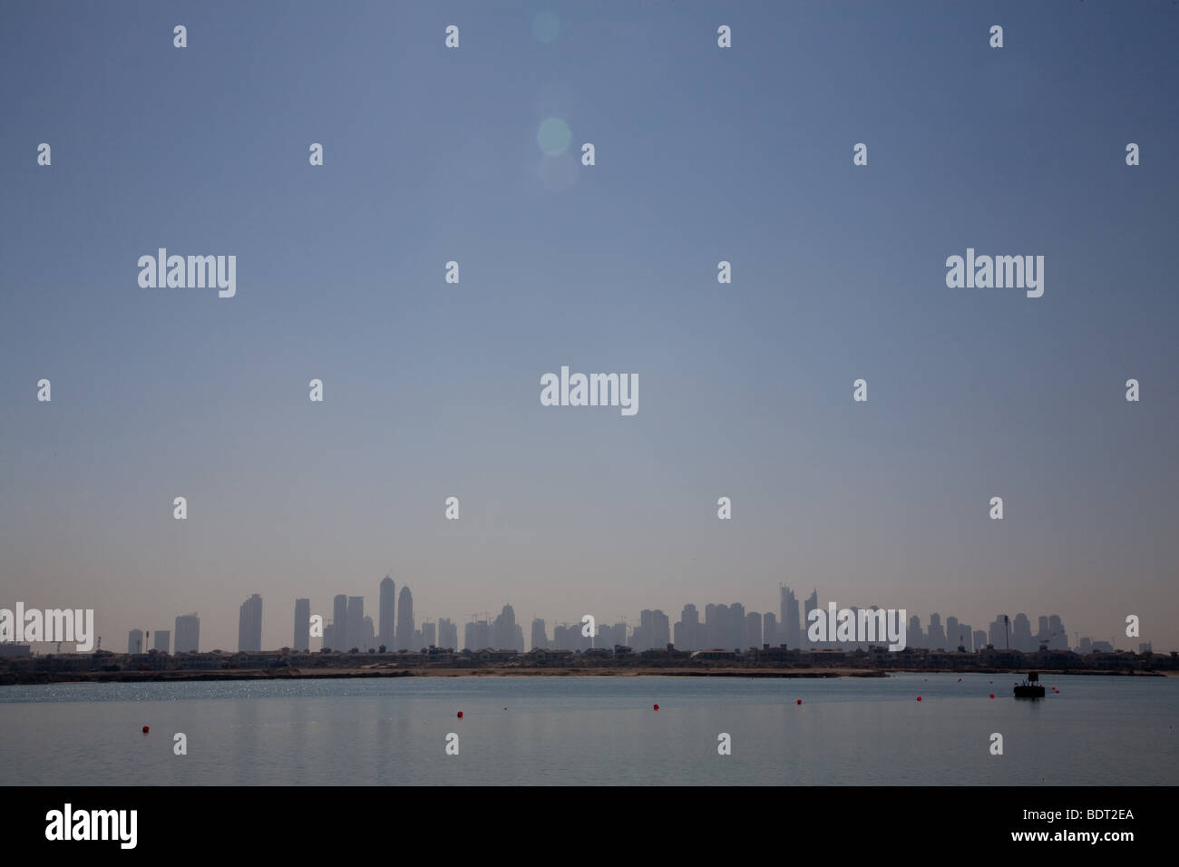 Dubai Marina Entwicklung Skyline von Dubai Vereinigte Arabische Emirate Stockfoto