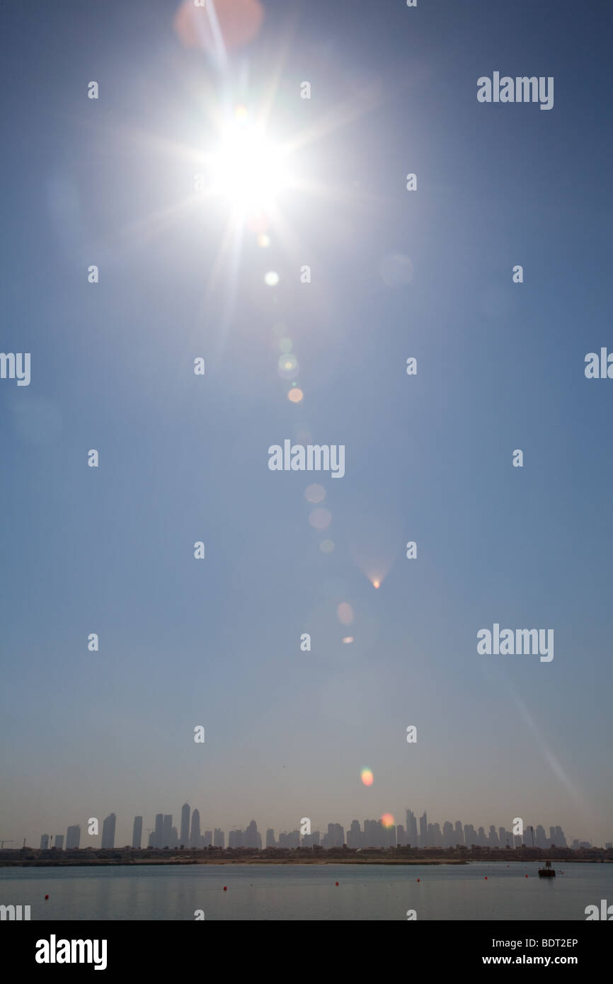 Dubai Marina Entwicklung Skyline von Dubai Vereinigte Arabische Emirate Stockfoto