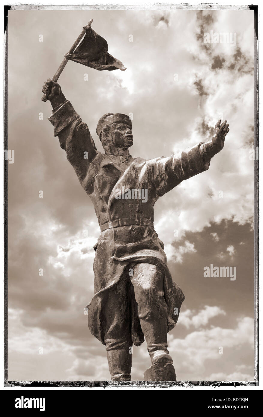 Osztyapenko-Statue im Skulpturenpark Memento - kommunistischen Skulpturen Museum - Budapest - Ungarn Stockfoto