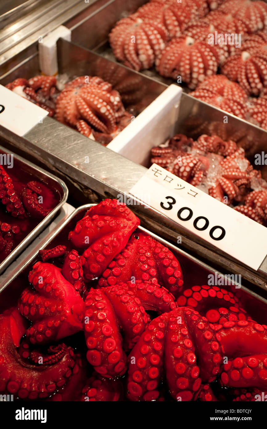 Fischmarkt von Tokio Japan Stockfoto