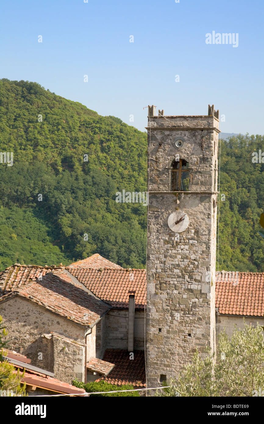 Lucignano-Dorf in den Hügeln der Toskana, Italien Stockfoto