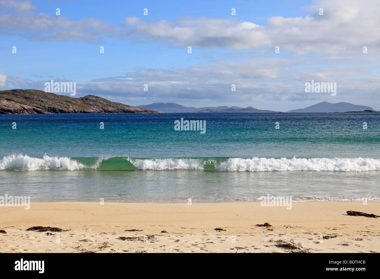 Schöner Strand in Husinish, Isle of Harris, äußeren Hebriden, Schottland Stockfoto