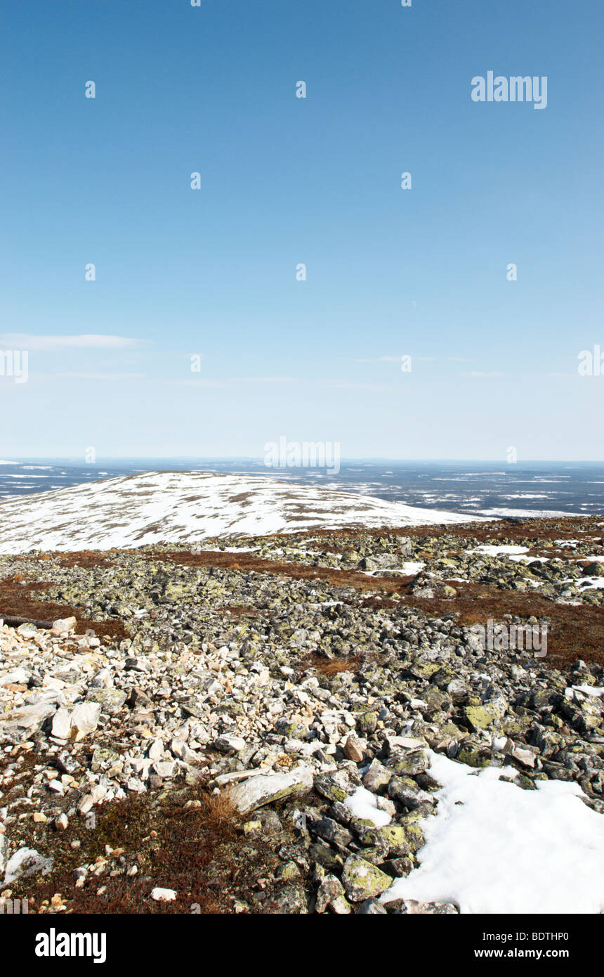 Yllas, finnische Lappland Stockfoto