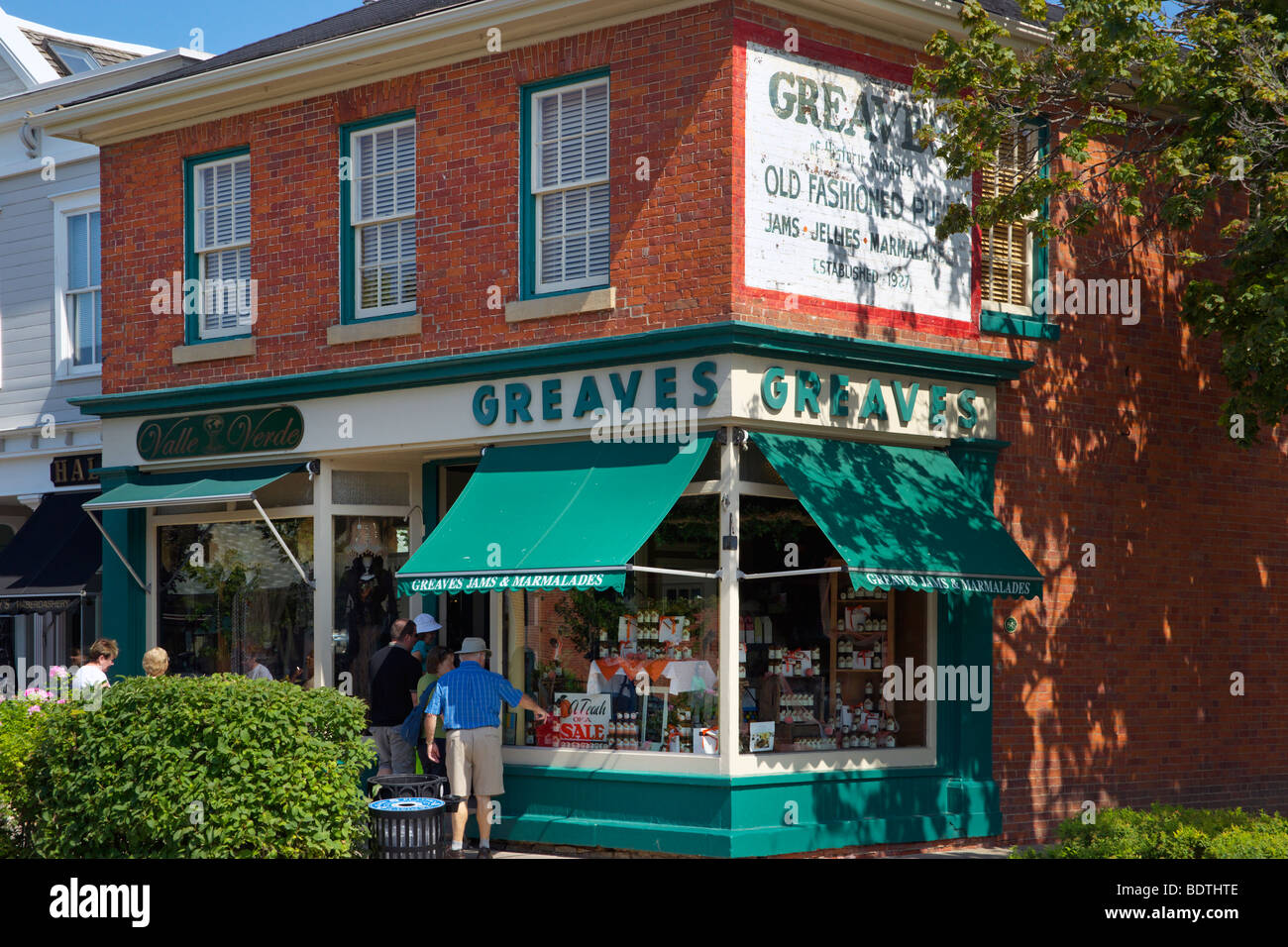 Grieben Marmeladen Gelees und Marmeladen-Shop eröffnet im Jahre 1927 in der alten Stadt Niagara-on-the-Lake Stockfoto