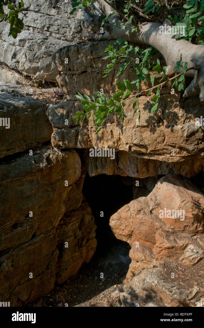 Die Website der Höhle von Rabbi Shimon Bar Yochai in Drusen Dorf von Pekiin, Galiläa Israel Stockfoto