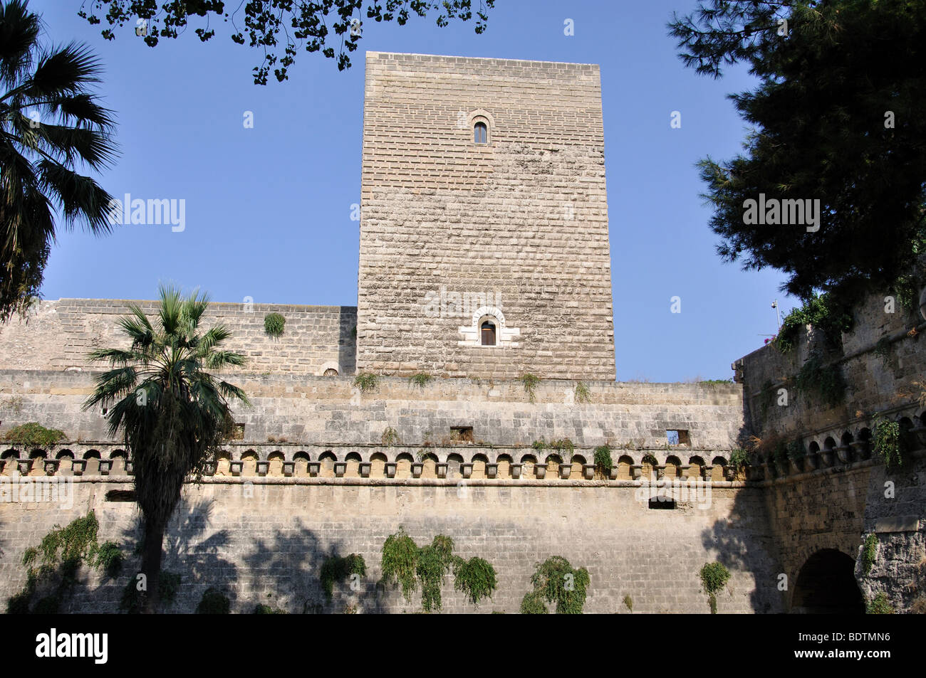 Castello Normanno Svevo, Bari, Bari Provinz, Apulien Region, Italien Stockfoto