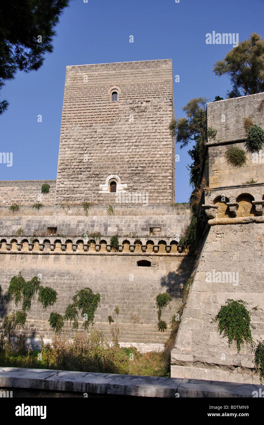 Castello Normanno Svevo, Bari, Bari Provinz, Apulien Region, Italien Stockfoto