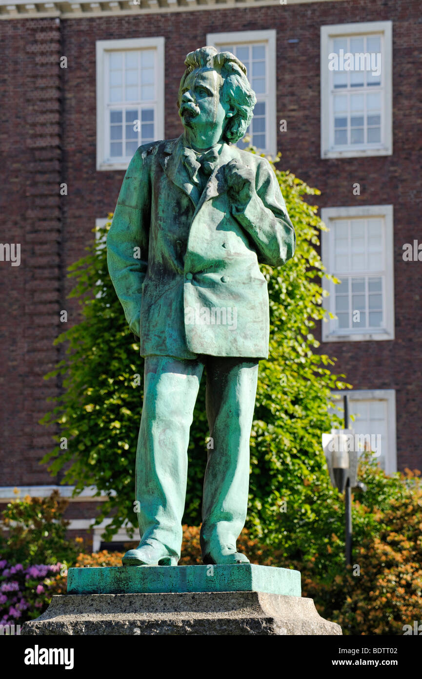 Denkmal für Edvard Grieg, Komponist, Bergen, Norwegen, Europa Stockfoto