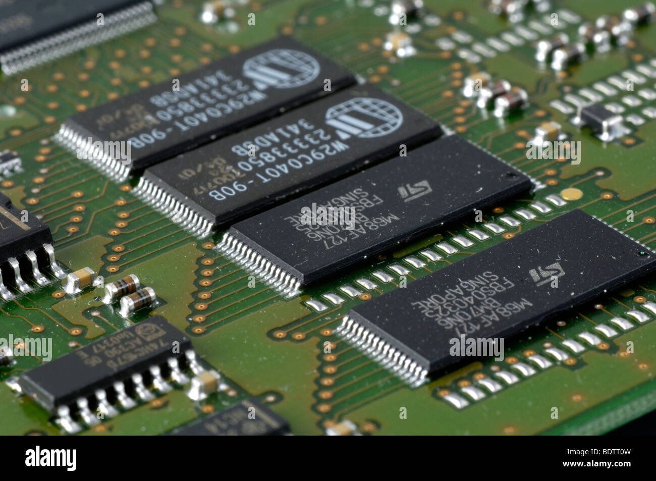 Motherboard-Computer Hardware EDV-Chip Board Stockfoto