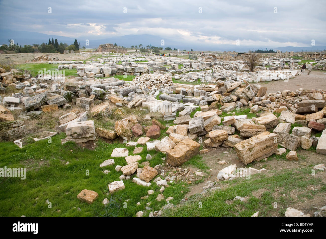 Antike Stadt in Anatolien, archäologische Ausgrabungen, Türkei Stockfoto