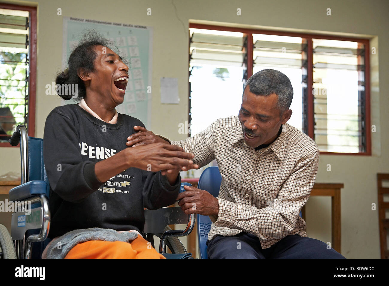 Timor Leste Woekshop für Menschen mit besonderen Bedürfnissen, Aileu, Foto von SEAN SPRAGUE Stockfoto
