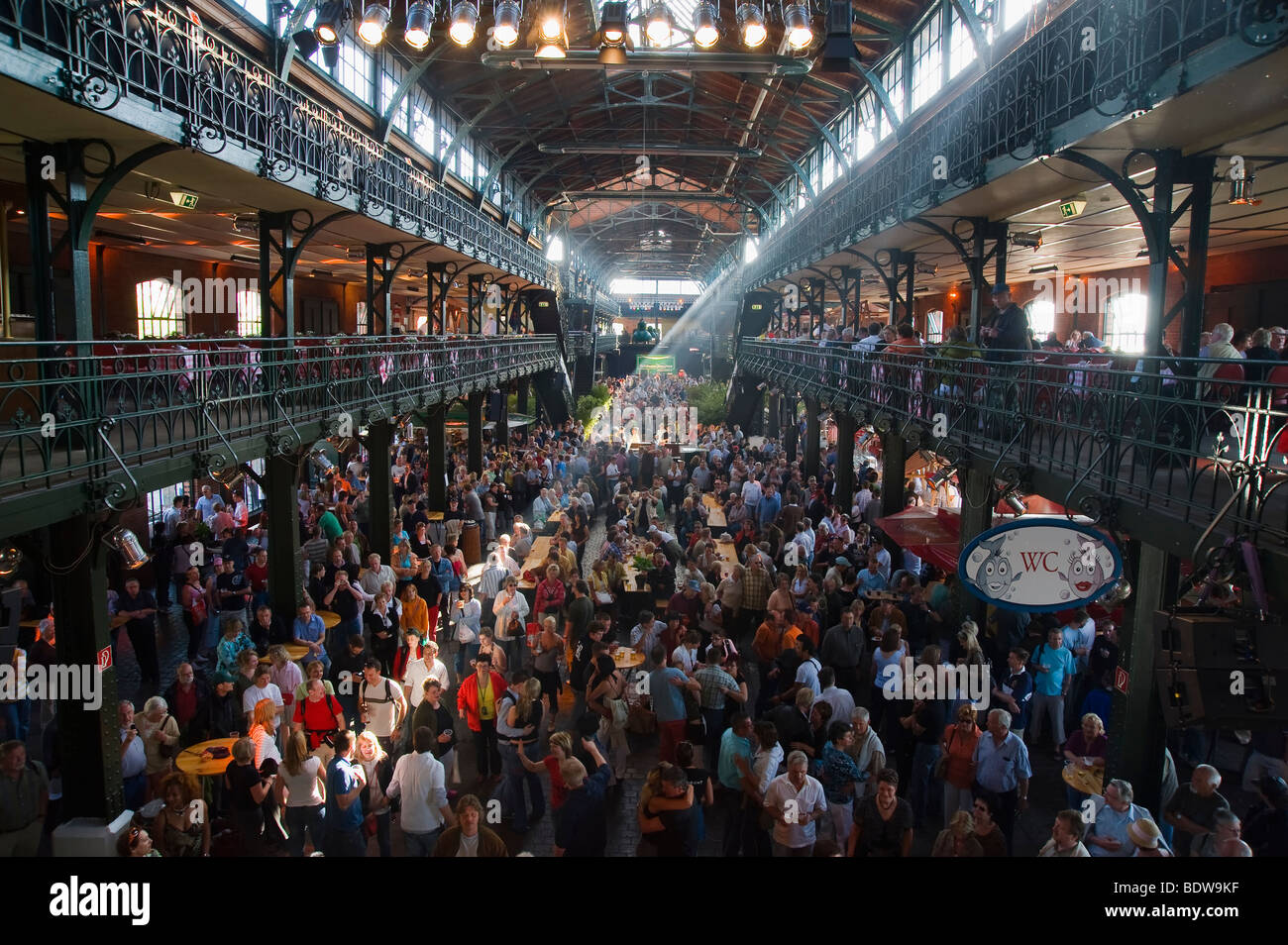Sonntags Fischmarkt, St. Pauli, Hamburg, Deutschland Stockfotografie