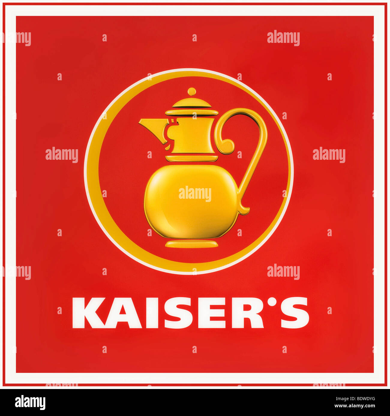 Kaiser Logo, Kaisers Tengelmann AG, Einzelhandel, Lebensmittelmarkt Stockfoto