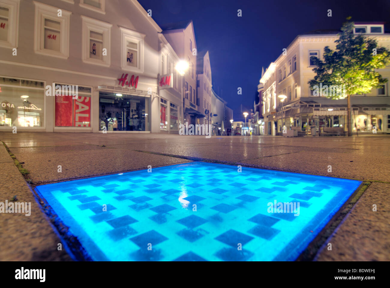 Sachsentor Einkaufsstraße in Bergedorf, Hamburg, Deutschland, Europa Stockfoto