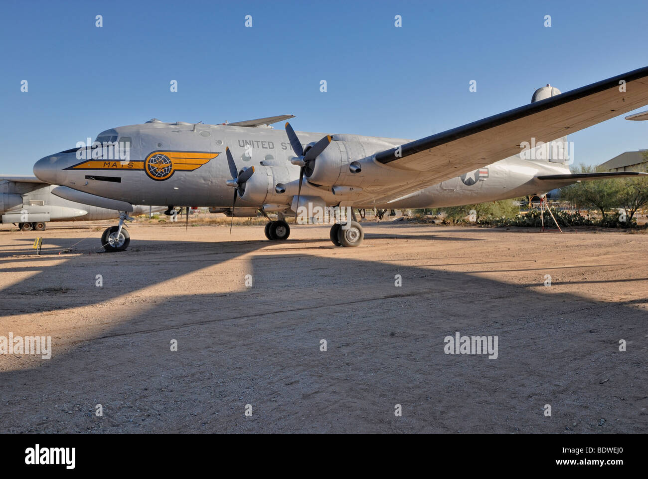 Amerikanische Transport Flugzeug, Douglas C - 54D für die Luftbrücke nach Berlin im Jahre 1949, sogenannten Rosinenbomber, Pima Air und Space Museu Stockfoto
