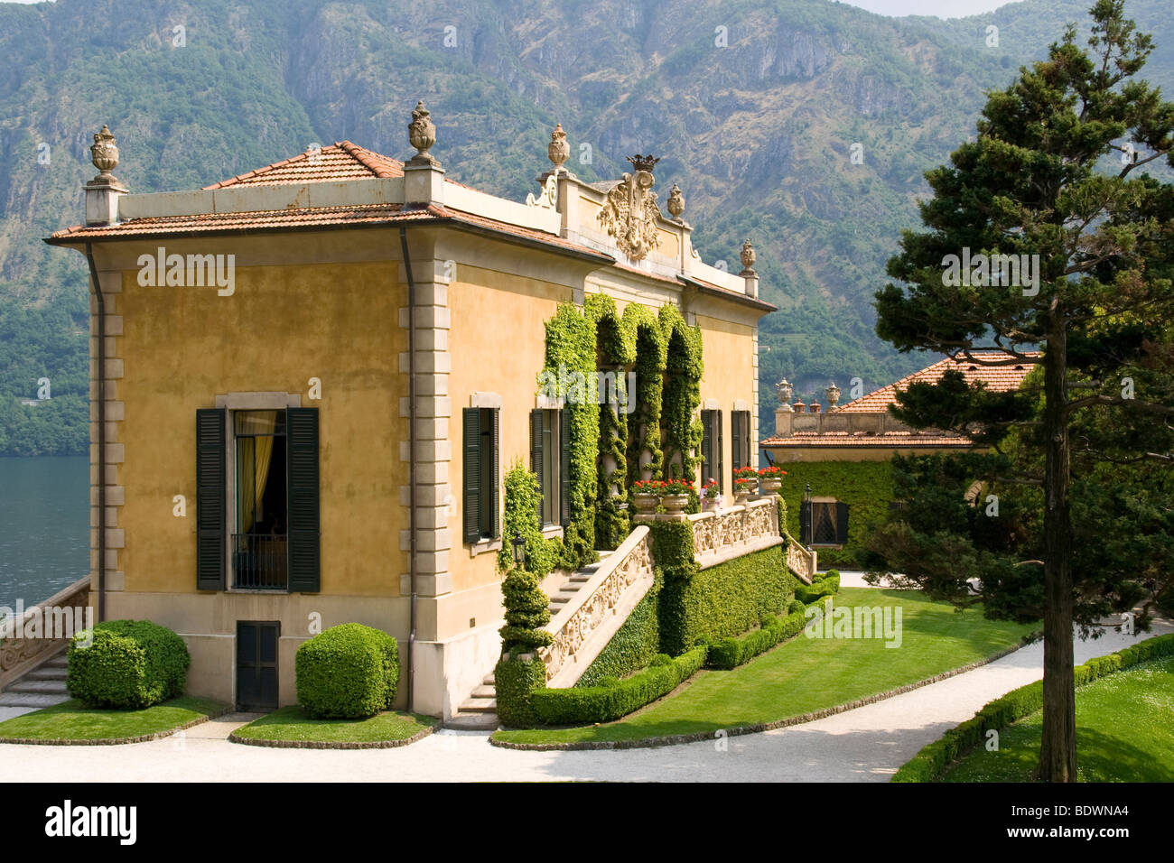 Villa Del Balbianello, Lenno, Comer See, Italien Stockfoto