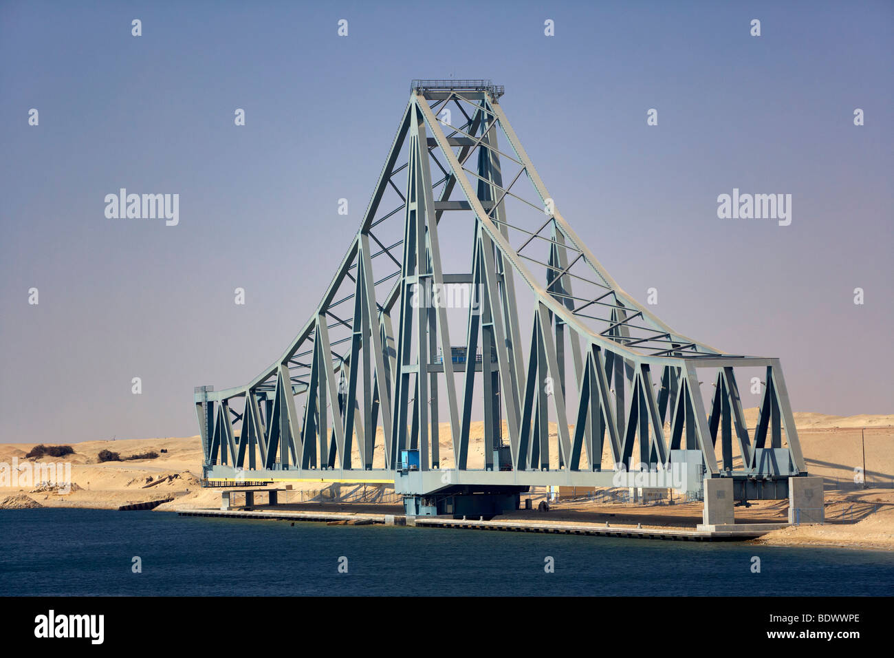 El-Ferdan-Brücke in Ismailia, Suez, Ägypten, Nordafrika, Afrika Stockfoto